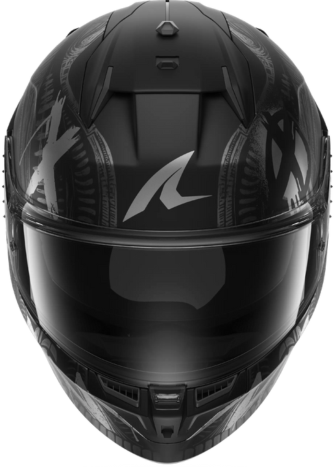 Shark D-Skwal 3 Shiever Helmet - KAS (Black/Anthracite/Silver Matt)