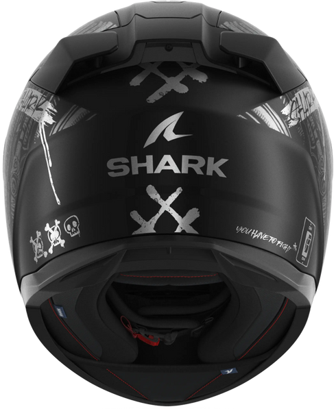 Shark D-Skwal 3 Shiever Helmet - KAS (Black/Anthracite/Silver Matt)