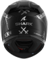 Shark D-Skwal 3 Shiever Helmet - KAS (Black/Anthracite/Silver Matt)