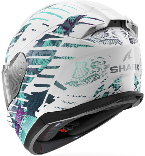 Shark D-Skwal 3 Reptaia Helmet - WXW (White/Cameleon/White)