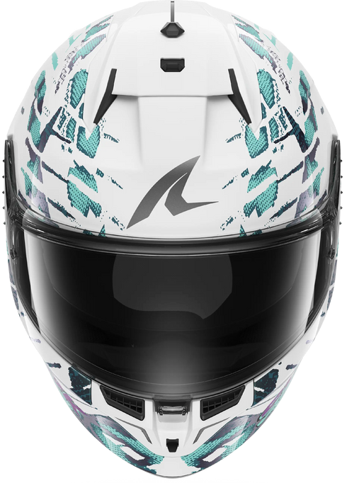 Shark D-Skwal 3 Reptaia Helmet - WXW (White/Cameleon/White)