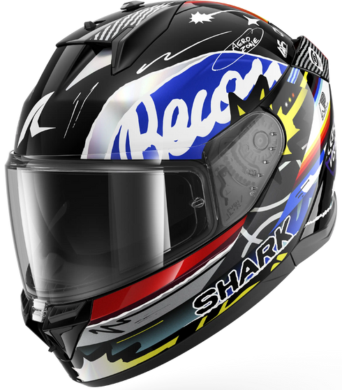 Shark D-Skwal 3 Streetrush Helmet - KBU (Black/Blue/Chrome)