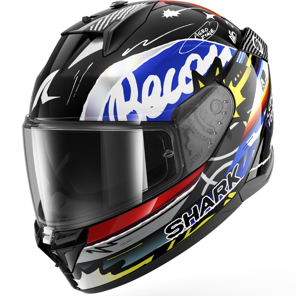 Shark D-Skwal 3 Streetrush Helmet - KBU (Black/Blue/Chrome)