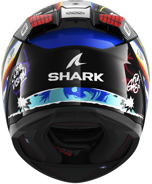 Shark D-Skwal 3 Streetrush Helmet - KBU (Black/Blue/Chrome)