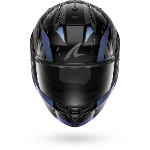 Shark D-Skwal 3 Streetrush Helmet - KGU (Black/Green/Chrome)