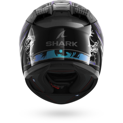 Shark D-Skwal 3 Streetrush Helmet - KGU (Black/Green/Chrome)