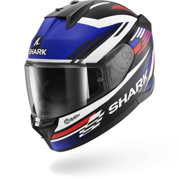 Shark D-Skwal 3 Firstlap Helmet - Matt KBR (Black/Blue/Red)