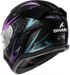 Shark D-Skwal 3 Blast-R Helmet - KGX (Black/Green Glitter)