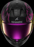 Shark D-Skwal 3 Mayfer Helmet - Black/Purple/Grey Matt KVA