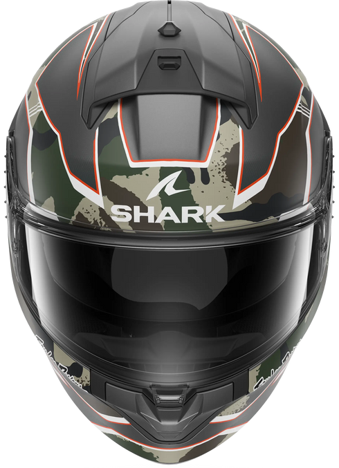 Shark Ridill 2 Matterix Camo Helmet - AGN (Anthracite/Green/Chocolate Matt)