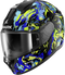 Shark Ridill 2 Raging Beast Helmet - KBG Black/Blue/Green