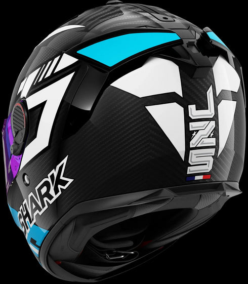 Shark Spartan GT Pro Carbon Zarco Track Helmet - DWB (White/Blue)