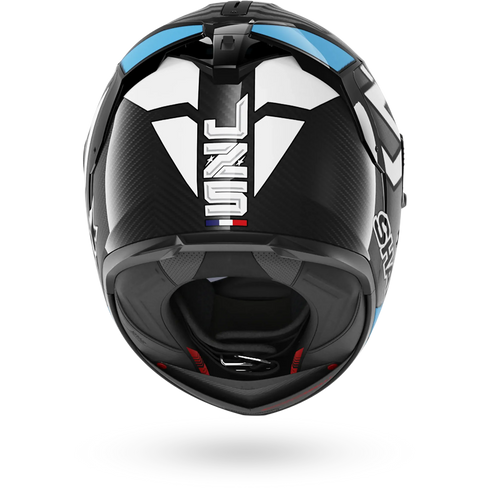 Shark Spartan GT Pro Carbon Johann Zarco Track Racer Replica Helmet - DWB (Carbon/White/Blue) — Motorcycle Helmets (image 5…