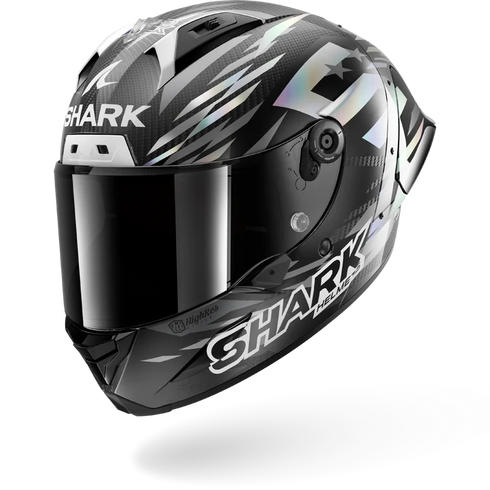 Shark Aeron-GP FIM 2 Racing #2 Johann Zarco Winter Test 2026 Replica Helmet - DAU (Carbon/Anthracite/Chrome)