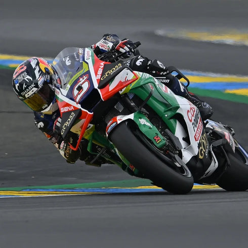 Shark Aeron-GP FIM 2 Racing #2 Johann Zarco GP De France 2026 Replica Helmet - DUR (Carbon/Chrome/Red) — Motorcycle Helmets…