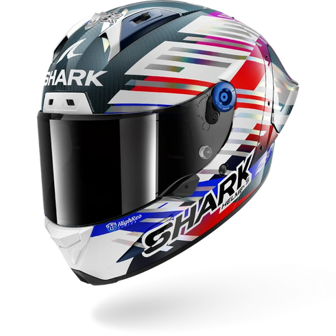Shark Aeron-GP FIM 2 Racing #2 Johann Zarco GP De France 2026 Replica Helmet - DUR (Carbon/Chrome/Red) — Motorcycle Helmets…