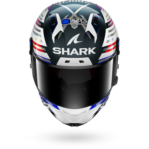 Shark Aeron-GP FIM 2 Racing #2 Johann Zarco GP De France 2026 Replica Helmet - DUR (Carbon/Chrome/Red) — Motorcycle Helmets…