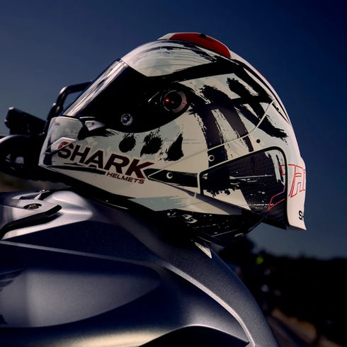 Shark Aeron-GP FIM 2 Racing Johann Zarco Suzuka 2026 Replica Helmet - DWK (Carbon/White/Black)