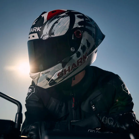 Shark Aeron-GP FIM 2 Racing Johann Zarco Suzuka 2026 Replica Helmet - DWK (Carbon/White/Black)