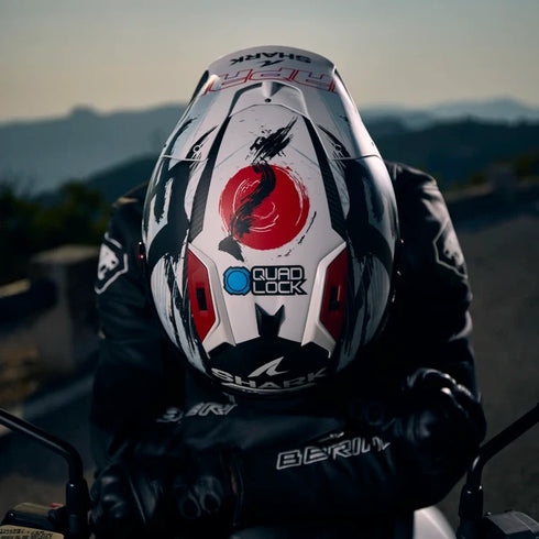Shark Aeron-GP FIM 2 Racing Johann Zarco Suzuka 2026 Replica Helmet - DWK (Carbon/White/Black)