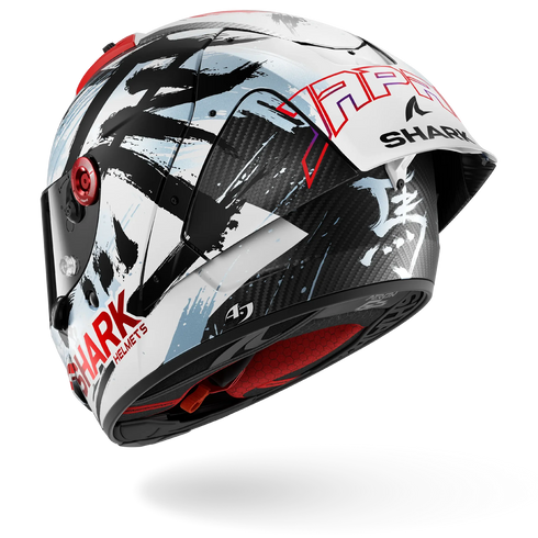 Shark Aeron-GP FIM 2 Racing Johann Zarco Suzuka 2026 Replica Helmet - DWK (Carbon/White/Black)