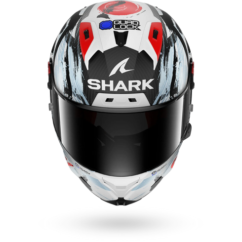 Shark Aeron-GP FIM 2 Racing Johann Zarco Suzuka 2026 Replica Helmet - DWK (Carbon/White/Black)