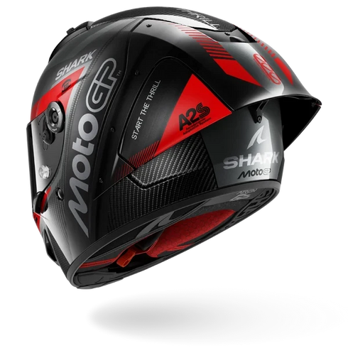 Shark Aeron-GP FIM 2 Racing MotoGP Graphic Helmet - DAR (Carbon/Anthracite/Red)