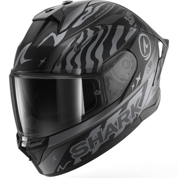 Shark Skwal Cup Speed-Fancy Helmet - KAS (Black/Anthracite/Silver Matt)