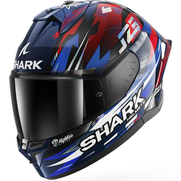 Shark Skwal Cup Replica Zarco French GP Helmet - BUR (Blue/Chrome/Red)