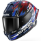 Shark Skwal Cup Replica Zarco French GP Helmet - BUR (Blue/Chrome/Red)