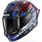 Shark Skwal Cup Replica Zarco French GP Helmet - BUR (Blue/Chrome/Red)