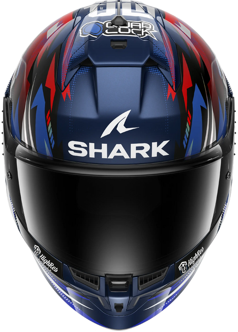 Shark Skwal Cup Replica Zarco French GP Helmet - BUR (Blue/Chrome/Red)