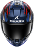 Shark Skwal Cup Replica Zarco French GP Helmet - BUR (Blue/Chrome/Red)