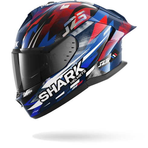 Shark Skwal Cup Replica Zarco French GP Helmet - BUR (Blue/Chrome/Red)