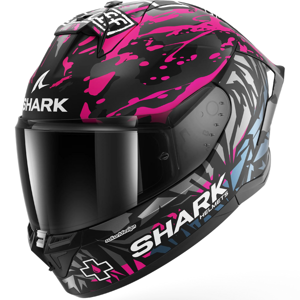 Shark Skwal Cup Replica Helmet - Redding KVB (Black/Violet/Blue Matt)