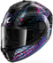 Shark Spartan RS Reptaia Helmet - KBX (Black/Blue/Glitter)
