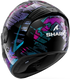 Shark Spartan RS Reptaia Helmet - KBX (Black/Blue/Glitter)