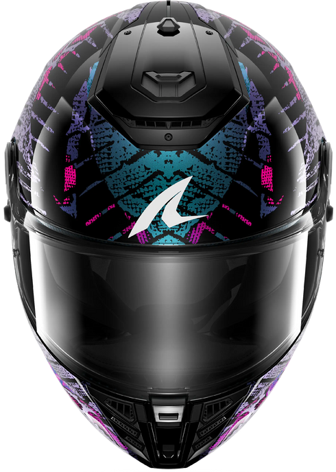 Shark Spartan RS Reptaia Helmet - KBX (Black/Blue/Glitter)