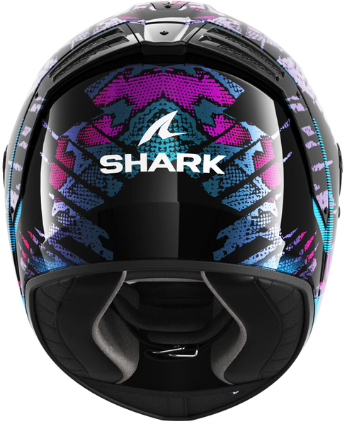 Shark Spartan RS Reptaia Helmet - KBX (Black/Blue/Glitter)