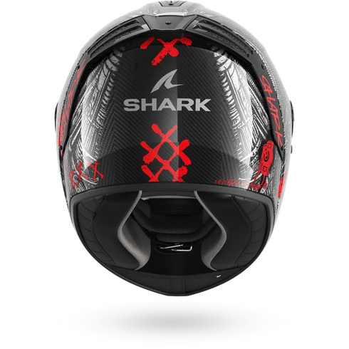 Shark Spartan RS Carbon Shiever Helmet - DAR (Anthracite Red) — Motorcycle Helmets (image 5 of 5)