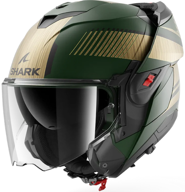Shark OXO Sikter Matte Green/Chrome Gold