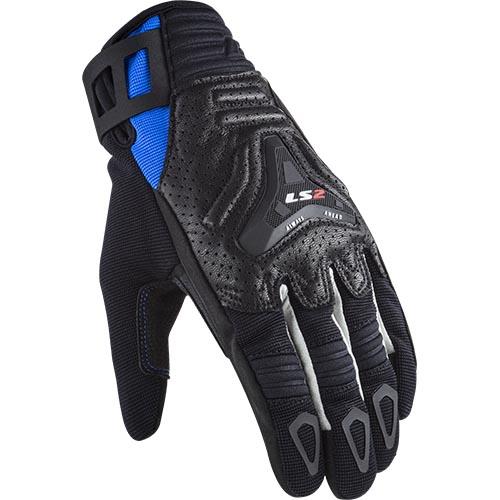 LS2 All Terrain Gloves - Black/Blue