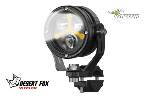 Desert Fox Raptor Pro RP2 Precision Motorcycle LED Spot Light Kit