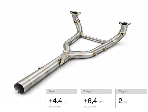 GPR Exhaust De-Cat Header Pipe - BMW R1300GS (Full Titanium)