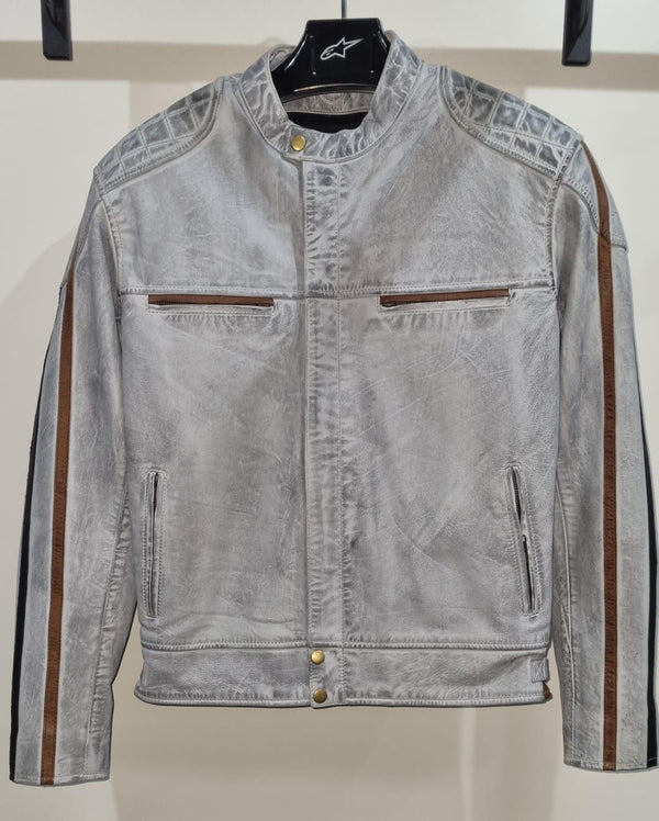 Nexo Sports Mens Cafe Racer Jacket - Grey