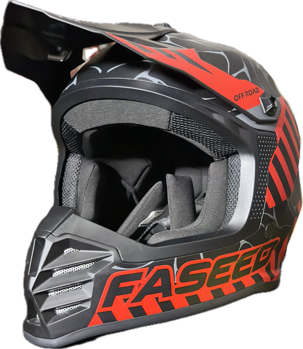 Faseed Youth FS-618 Alert Helmet - Black/Red