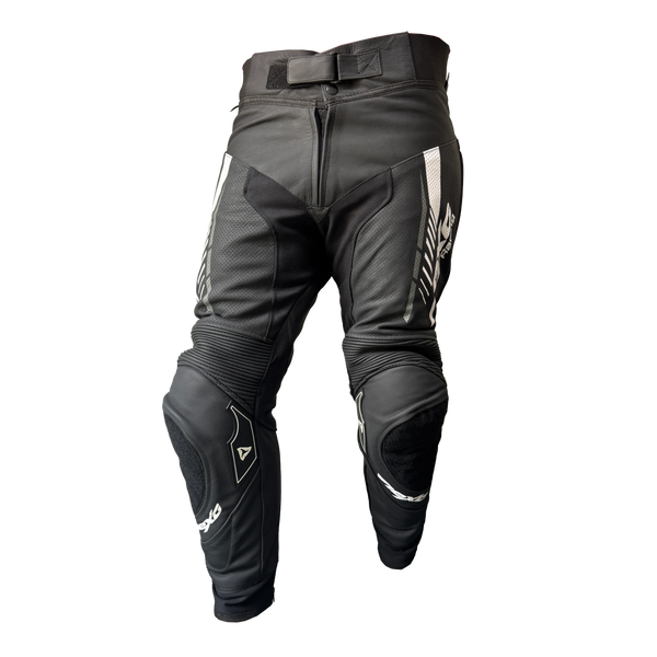 Nexo STR Leather Pants - Black/Grey