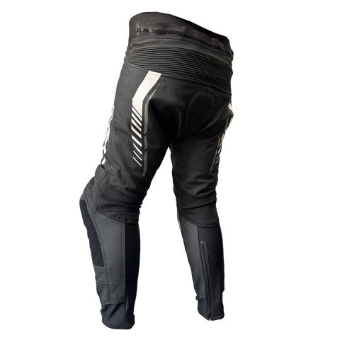 Nexo STR Leather Pants - Black/Grey