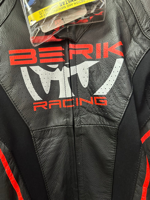 Berik 2.0 Kangaroo Leather Body Suit - Black/Red