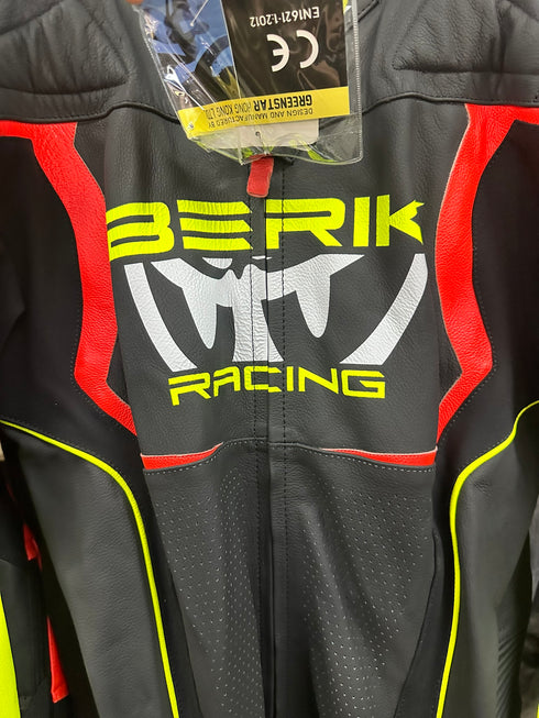 Berik 2.0 Leather Body Suit - Black/Yellow/Red